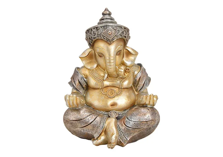 Ganesha Dekofigur in gold