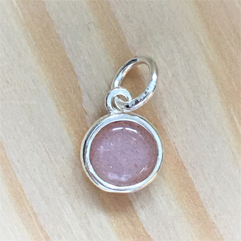 Anhänger mit Edelstein Oranger Mondstein 925 Silber