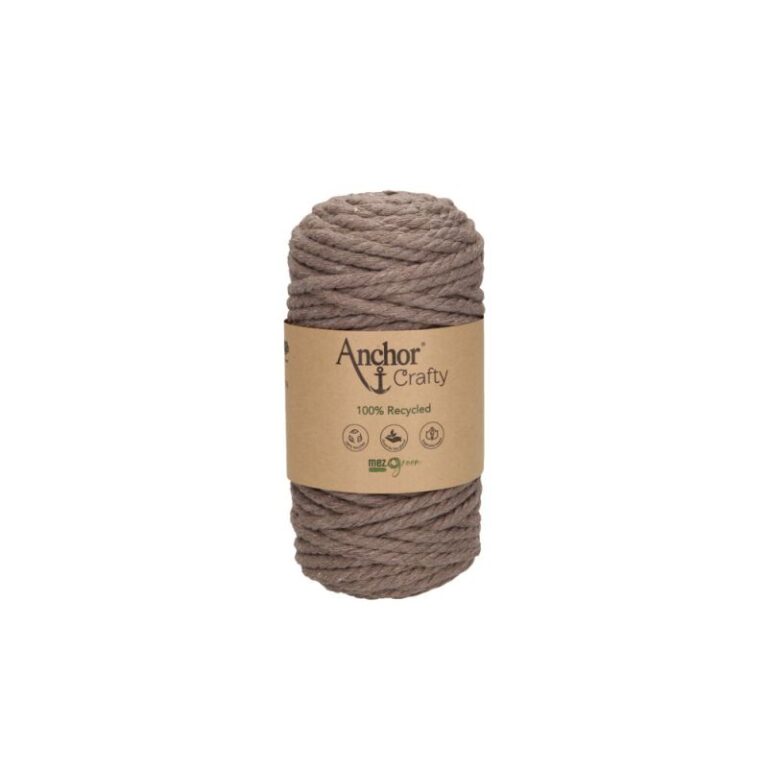 Anchor Crafty 5 mm Makramee Garn Cinnamon