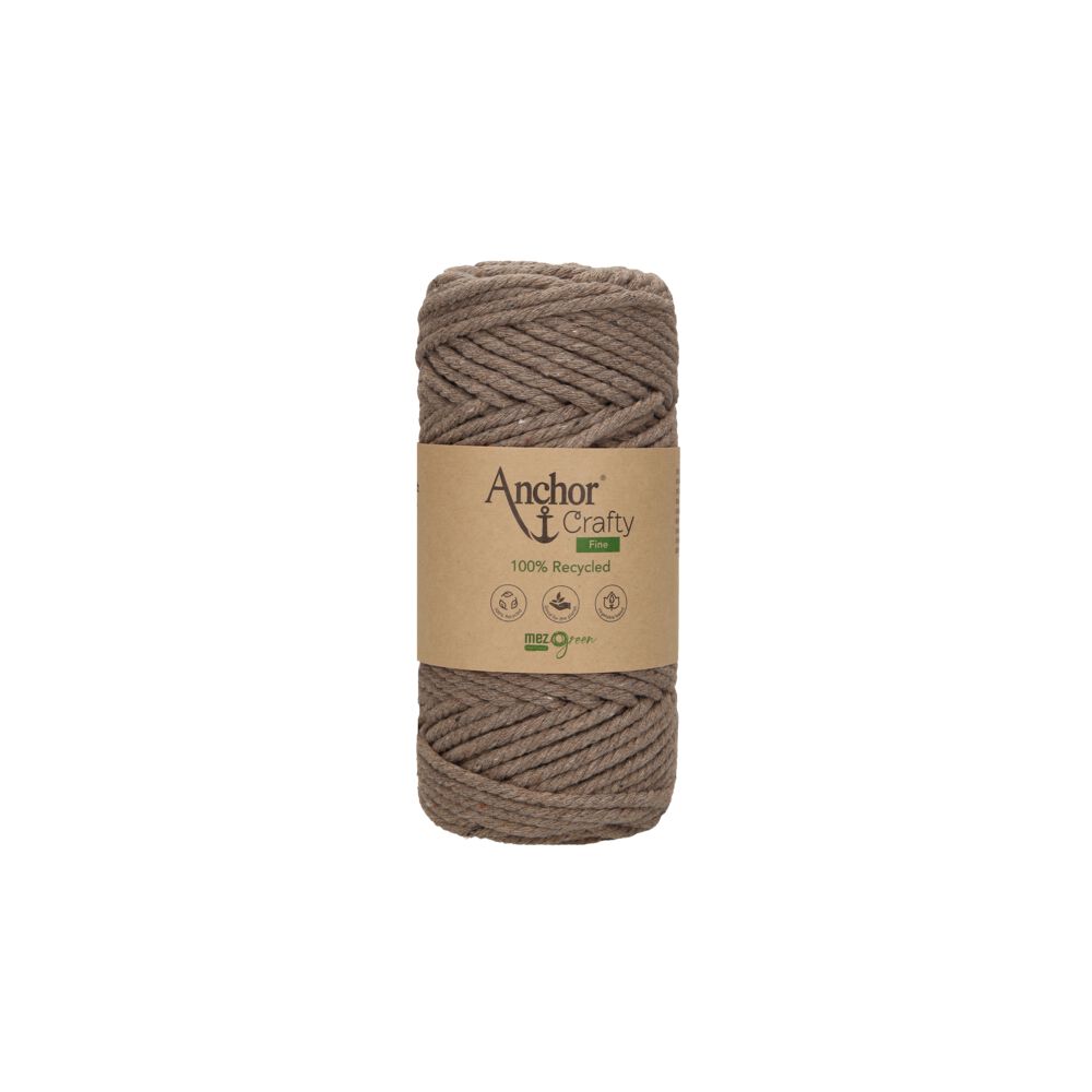 Anchor Crafty Cordino Macramè 5mm Cotone Riciclato 250g Rosa - 50m