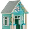 Strandhaus aus Holz in mint Strandhaus aus Holz in mint