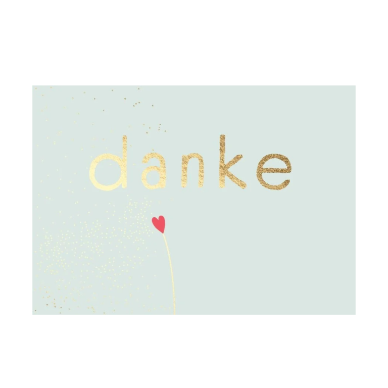 Postkarte A6 Freundschaft: Danke
