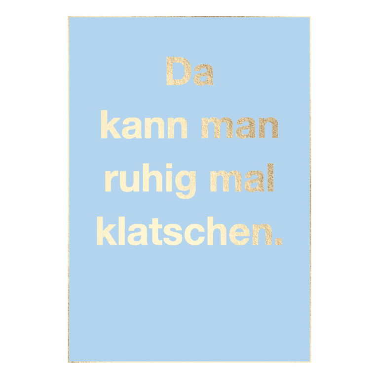 Postkarte A6 Humor: Da kann man ruhig mal klatschen