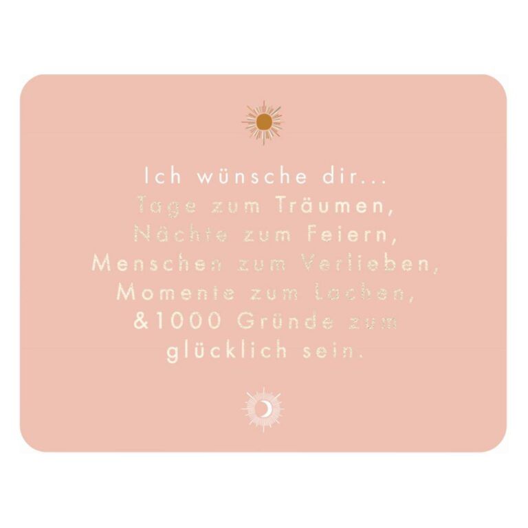 Postkarte A6 Gefühle: Ich wünsche dir....