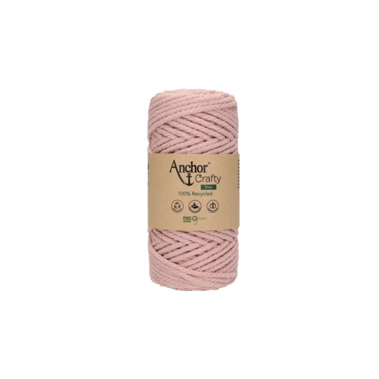 Anchor Crafty 3 mm Makramee Garn Rose