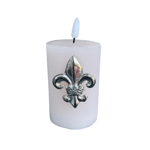 Kerzenpin Lilie Aluminium Silber Kerzenpin Lilie Aluminium Silber