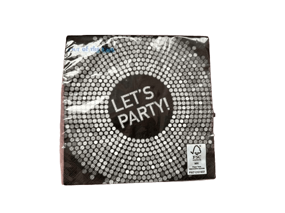 Serviette mit Spruch: Let's Party