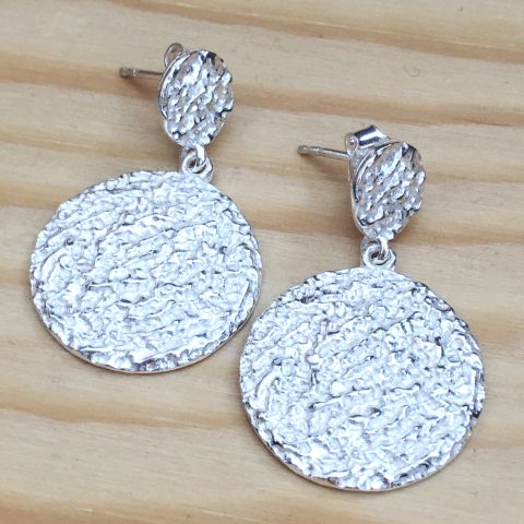 Ohrringe in Silber mattiert Ohrringe in Silber mattiert