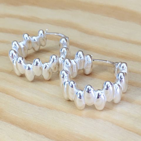 Ohrringe Creolen in 925 Silber 22 mm