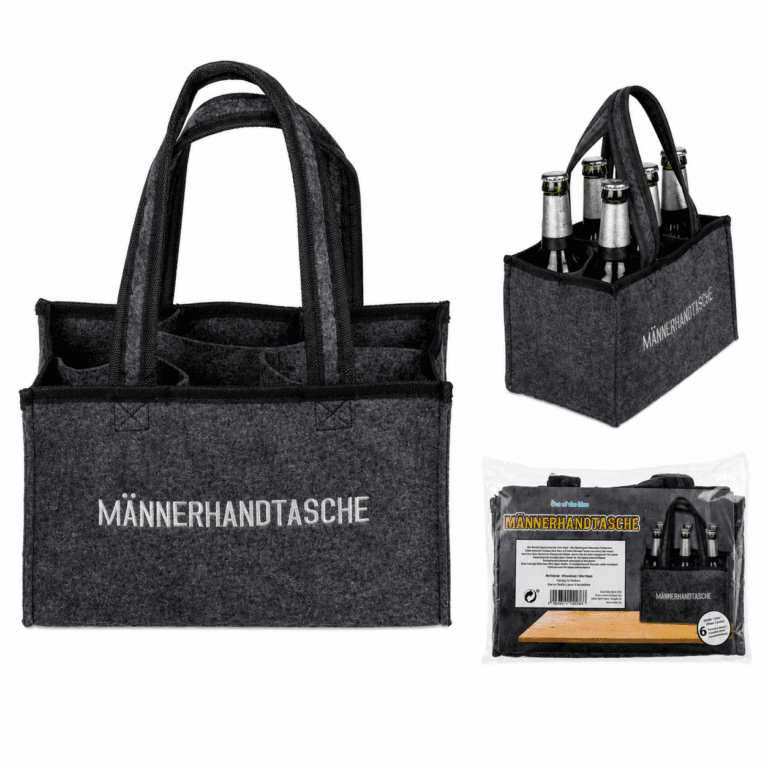 Filztasche Bierträger "Männerhandtasche" aus Filz