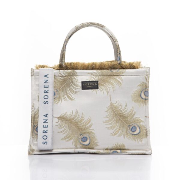 SORENA Pagona Silver Tote Bag Medium