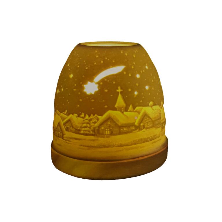 Windlicht Mini-Iglu aus Porzellan "Sternschweif"