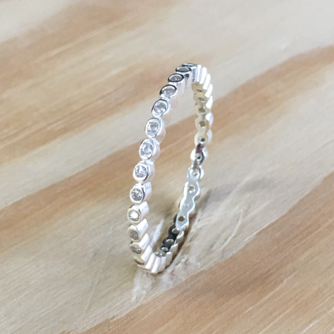 Fingerring Edelstein Zirkonia