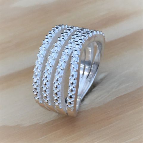 Fingerring breit mit Muster Fingerring breit mit Muster