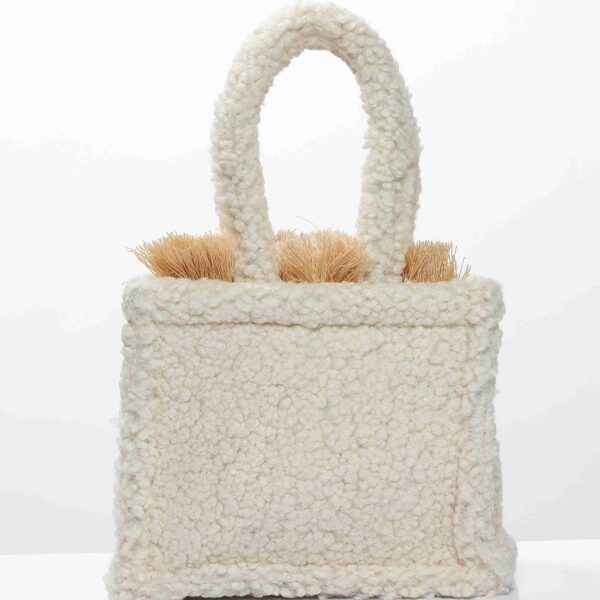 SORENA Teddy Beize Tote Bag Mini